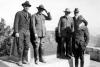 Steven Mather, first Director of the NPS (far left), with Grand Canyon's first and second designated Superintendents, Dewitt Raeburn and Walter Crosby (far right.) NPS Photo c1921